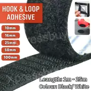 Self Adhesive Hook and Loop Fastener Tape Sticky Fastening Tape Sew Fasteners