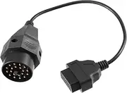 X AUTOHAUX OBD 1 20-Pin to OBD2 16-Pin Diagnostic Tool Adapter Connector Cable for BMW E36 E46 E38 E39 E53