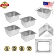 Versatile 4-Pack Stainless Steel Anti-Jam Steam Table Pans - Buffet & Wedding