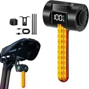 Rear Cycle Light | Cycling Tail Light | Built-in RGB Colorful Water Dynamic Effect, High-Brightnes Cycling Accessory Backlight for Outdoor Activities