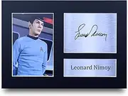 HWC Trading Leonard Nimoy Gift Signed A4 Printed Autograph Star Trek Gifts Photo Display