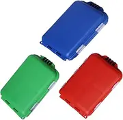 UPKOCH 3pcs Fishing Bait Storage Box Durable Fishing Accessories Holder Organize Tackle and Lures Efficiently Lightweight and Portable Design for Anglers Color