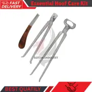 Essential Farrier Hoof Care Kit - 12" Hoof Nipper, Knife & Nail Puller Tool Set