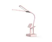 Creative Foldable Touch Desk LED Rechargeable Small Reading Lamp Bedroom Reading Eye Protection Office Desk Lamp-Pink