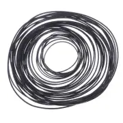5PCS 0.6mm Square Folded Rubber Belt for Recorders Universal 40-115mm