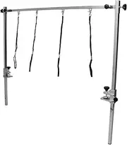 Pet Grooming Table Clip Holder, Dog Beauty Desk Adjustable Height Clamp Holder, Stainless Steel Cat Grooming Table Clip Holder Foldable Pet Grooming Arm for Dog Cat (1.2m Table