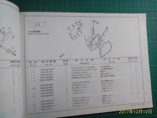 機車迷珍藏~《KYMCO 光陽豪爽150DX(二期車) 零件目錄1》82年初版 共111頁 【CS超聖文化讚】