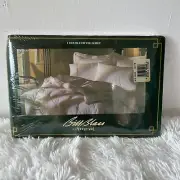 Bill Blass for Springmaid Fitted Double Sheet White VTG Deadstock NEW