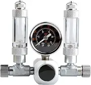 SagaSave Aquarium CO2 Regulator, Dual Check Valve Fish Tank CO2 Pressure Regulator with Bubble Counter for Aquarium Fish Tank Water Plant (G5/8)