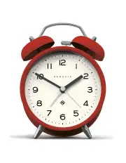 [Newgate] Charlie Bell Echo Alarm Clock in Matte Fire Engine Red