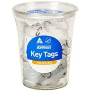 Kevron ID5 Key Tags Clear 50 Pack