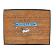 Animal When My Life Gets Complicated Go Riding Moto - Funny Novelty Doormat Man Cave Floor mat