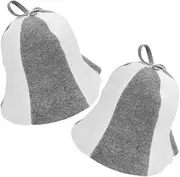 NOLITOY Stylish Felt Sauna Hat Set Soft Comfortable and Versatile Sauna Bathing Accessory Enhance Your Experience