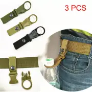 3x Carabiner Water Bottle Buckle Hook Holder Strap Belt Clip Camping Outdoor