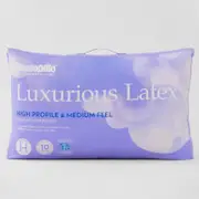 Sheridan Luxurious Latex High Profile Medium Feel Pillow in White Size: Standard Material: Cotton @Sheridan Rewards