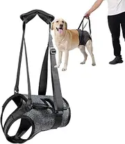 Dog Halter Harnesses, Adjustable Lift Hanress For Large Dogs, Dog Sling For Medium Dogs Hind Leg Support To Help Rehabilitate, Soft Padded Dog Support Harness For Elderly, Injured, Arthritic(Medium)