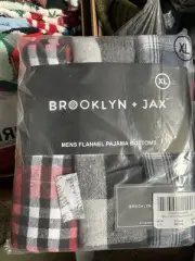 Brooklyn & jax red /black plaid flannel pajama pants men's XL