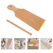 1 Set wooden rolling Homemade Pasta Tools Wood Pasta Board Gnocchi Board Set