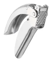 Rikon Epicurean Garlic Press, Stainless Steel, 6.5 X 1 X 1.5 Inches, Silver S2024123017103