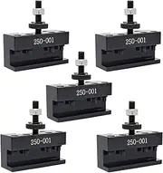 SecosAutoparts 5Pcs 250-001 OXA #1 Quick Change Tool Post Wedge Type Tool Post Set for 6" - 8" Lathe Swing