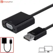 DisplayPort 1.2a DP Male to VGA Female Converter Cable Adapter PC Mac Monitor