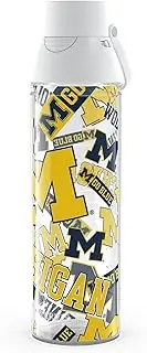 Tervis Venture Lite Michigan Wolverines - All Over Made in USA Double Walled Insulated Tumbler Travel Cup Keeps Drinks Cold & Hot, 24oz Water Bottle, Classic