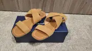 Splendid Aaron Suede Leather Strappy Sandals Tan Color Size 6
