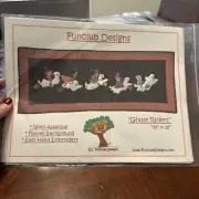 Funclub Designs Wool Applique Quilt Pattern Ghost Riders Uncut
