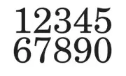 Schoolbook Numbers STENCIL 1" - 4" Crafts Mailbox Wallart House Address Wedding