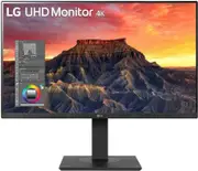 LG 27" (16:9) UHD IPS, HDMI, DP, USB-C, 90W, LAN, SPKR, H/ADJ, KVM, VESA, 3YRS