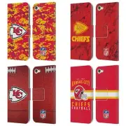 OFFICIAL NFL KANSAS CITY CHIEFS GRAPHICS LEATHER BOOK CASE FOR APPLE iPOD TOUCH
