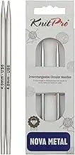 KnitPro 4 mm Nova Interchangeable Normal Circular Needles, Silver