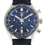 TAG HEUER 豪雅 CARRERA 系列自動上鍊計時藍面皮帶款(CBS2212.FC6535)X39MM