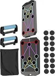 Chest Muscle Exercise Equipment: Effective Flexible Plate, Multi-functional Fitness Plate, Folding Flex Plate | Folding Folding Challenge Board For Men,