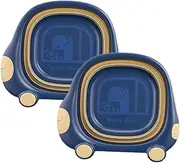 Abaodam 2 Pcs 's Folding Washbasin Portable Wash Basin Washing Basin Pcs Wash Basin Lovely Washbasin Camping Wash Basin Face Washtub Portable Washing Basin Plastic Blue