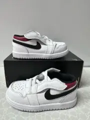 2021 Air Jordan Retro 1 Low Alt TD White Gym Red CI-3436-118 Baby Kids Shoes 8C