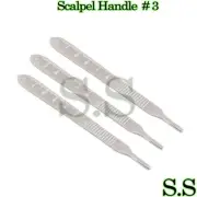 5 pcs Scalpel Handle with Scales #3 Surgical Dental Veterinary - Blade #10 to 15