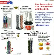 Nespresso Coffee capsule Holder Rotating Or Dolce Gusto or Vertuo or Caffitaly
