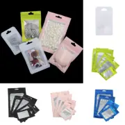 Plastic Food Saver Bags - 20 Pcs of Waterproof Storage with Zip Lock Closure
