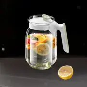 Water Jug Glass Large1.8L Iced Tea Pitcher Beverage Pitcher for Home Parties