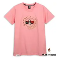 在飛比找momo購物網優惠-【Hush Puppies】女裝 T恤 經典圖騰刺繡狗T恤(