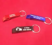 bottle opener Custom engraved keyring Red Blue or Black