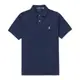 Polo Ralph Lauren RL 熱銷刺繡小馬短袖POLO衫(CUSTOM SLIM FIT)-麻花深藍色