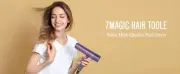 7MAGIC Foldable Hair Dryer, Powerful Ionic Blow Dryer for Fast Drying, Purple