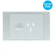 Clipsal Iconic Styl Single Powerpoint Skin Silver