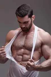 [K026] Handsome Man Cute Male Model Showing Off Body Physique Art Photography