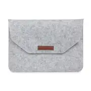 13 Inch Inner Package Phone & Tablet Case Felt Bag for 13.3 Inch MacBook Air Pro(Grey)