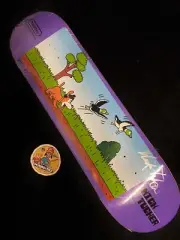 RARE SIGNED Primitive Nick Tucker Duck Hunter Super Nintendo Skateboard Deck