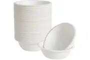 1000pcs Disposable Sugarcane Bagasse Round Bowls - 12cm - Bulk