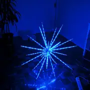 Samland 160 Led Blast Ice Star Ball Christmas Light Decoration Blue 122cm Diameter